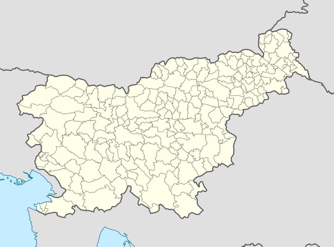 Словенія розташування карті