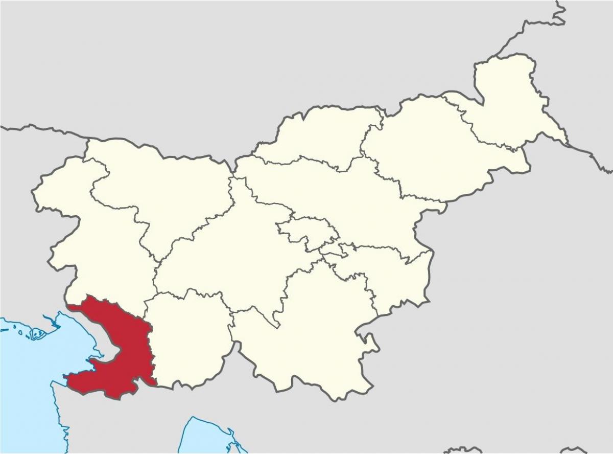 Карта карсту Словенії