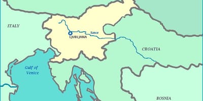 Карта Словенського узбережжя