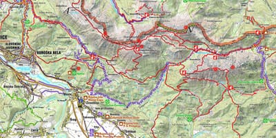 Карта Словенські Альпи