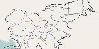 Поїзд Словенії карті