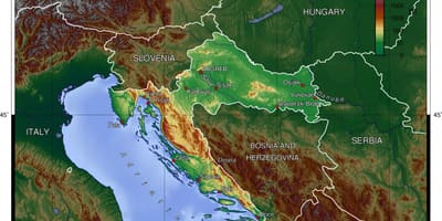 Топографічна карта Словенії