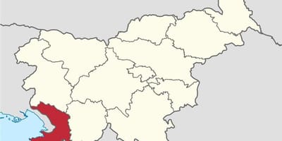 Карта карсту Словенії