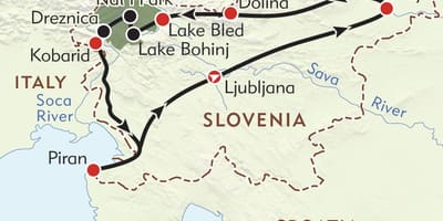 Карта піран Словенія