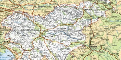 Карта Терме Словенія